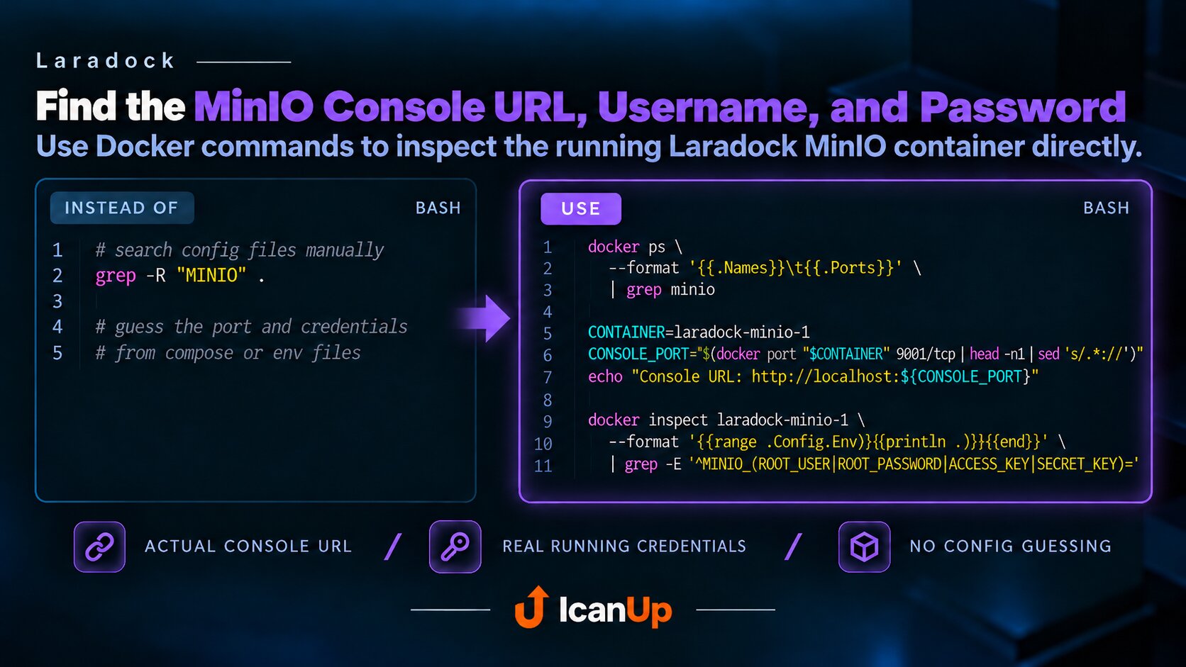 laradock-minio-find-console-url-credentials-tip.png